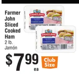 Smart & Final Farmer John Sliced Cooked Ham offer