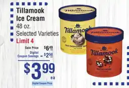 Smart & Final Tillamook Ice Cream offer