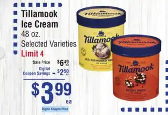 Smart & Final Tillamook Ice Cream offer