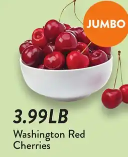 Fresh Thyme Washington Red Cherries offer