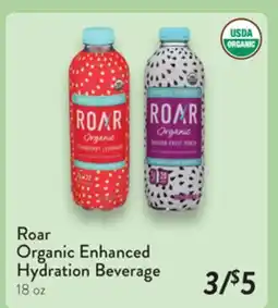 Fresh Thyme Roar Organic Enhanced Hydration Beverage offer