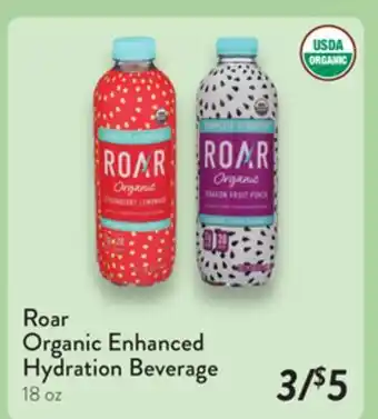 Fresh Thyme Roar Organic Enhanced Hydration Beverage offer