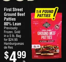 Smart & Final First Street Ground Beef Patties offer