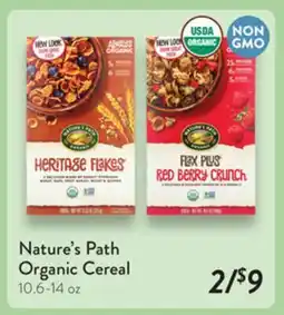 Fresh Thyme Nature's Path Organic Cereal offer