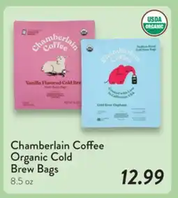 Fresh Thyme Chamberlain Coffee Organic Cold Brew Bags offer