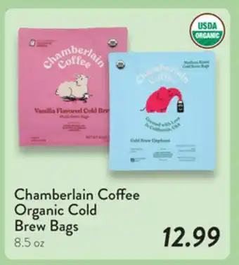 Fresh Thyme Chamberlain Coffee Organic Cold Brew Bags offer