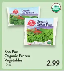 Fresh Thyme Sno Pac Organic Frozen Vegetables offer