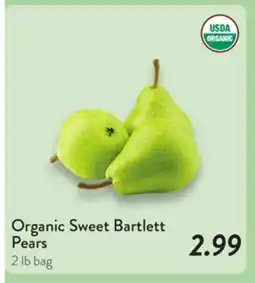 Fresh Thyme Organic Sweet Bartlett Pears offer