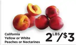 Food 4 Less California Yellow or White Peaches or Nectarines offer