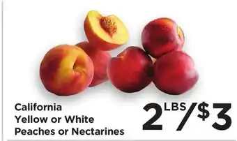 Food 4 Less California Yellow or White Peaches or Nectarines offer