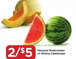 Food 4 Less Personal Watermelon or Athena Cantaloupe offer