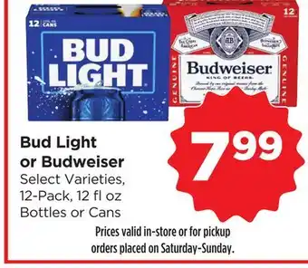 Food 4 Less Bud Light or Budweiser offer