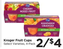 Food 4 Less Kroger Fruit Cups offer
