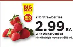 Food 4 Less 2 lb Strawberries offer