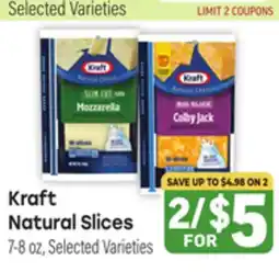 Tony’s Fresh Market Kraft Natural Slices offer