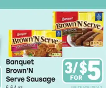 Tony’s Fresh Market Banquet Brown'N Serve Sausage offer