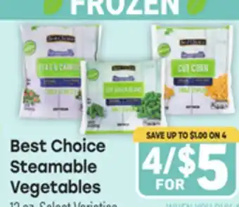 Tony’s Fresh Market Best Choice Steamable Vegetables offer