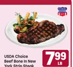 Tony’s Fresh Market USDA Choice Beef Bone In New York Strip Steak offer