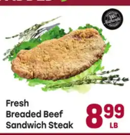 Tony’s Fresh Market Fresh Breaded Beef Sandwich Steak offer