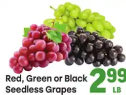 Tony’s Fresh Market Red, Green or Black Seedless Grapes offer