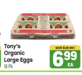 Tony’s Fresh Market Tony's Organic Organic Large Eggs offer