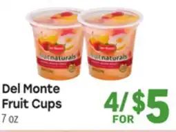 Tony’s Fresh Market Del Monte Fruit Cups offer