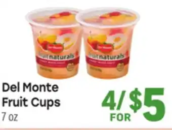 Tony’s Fresh Market Del Monte Fruit Cups offer
