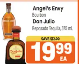 Tony’s Fresh Market Angel's Envy Bourbon Don Julio Reposado Tequila offer