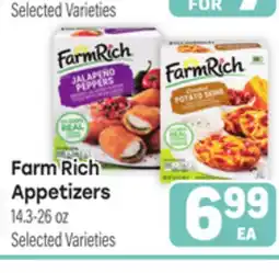 Tony’s Fresh Market Farm Rich Appetizers offer