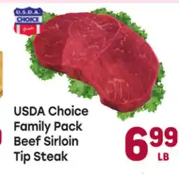 Tony’s Fresh Market USDA Choice Family Pack Beef Sirloin Tip Steak offer