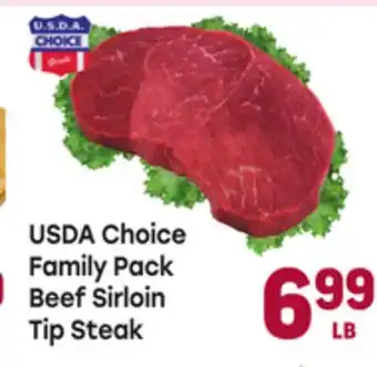 Tony’s Fresh Market USDA Choice Family Pack Beef Sirloin Tip Steak offer