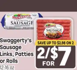 Tony’s Fresh Market Swaggerty's Sausage Links, Patties or Rolls offer