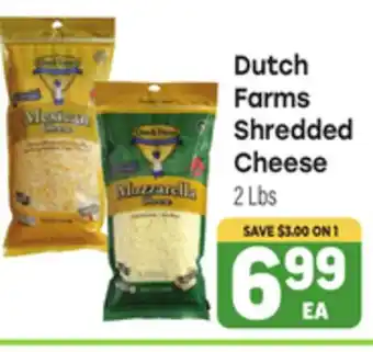 Tony’s Fresh Market Dutch Farms Shredded Cheese offer