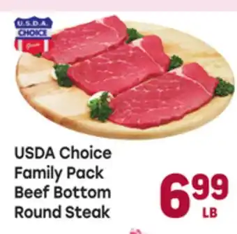 Tony’s Fresh Market USDA Choice Family Pack Beef Bottom Round Steak offer