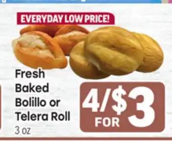 Tony’s Fresh Market Fresh Baked Bolillo or Telera Roll offer
