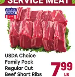 Tony’s Fresh Market USDA Choice Family Pack Regular Cut Beef Short Ribs offer