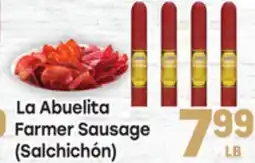 Tony’s Fresh Market La Abuelita Farmer Sausage offer