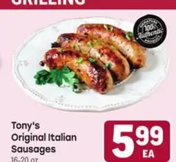 Tony’s Fresh Market Tony's Original Italian Sausages offer