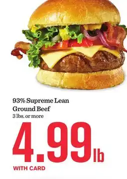 Mariano's 93% Supreme Lean Ground Beef offer