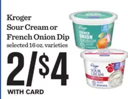 Mariano's Kroger Sour Cream or French Onion Dip offer