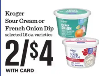 Mariano's Kroger Sour Cream or French Onion Dip offer