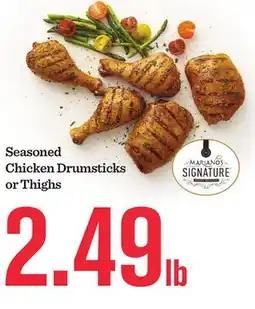 Mariano's Seasoned Chicken Drumsticks or Thighs offer