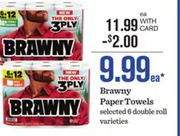 Mariano's Brawny Paper Towels offer