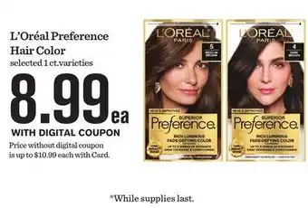 Mariano's L' Oréal Preference Hair Color offer