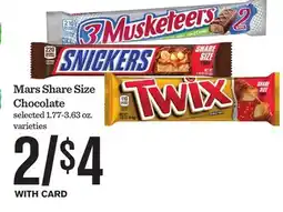 Mariano's Mars Share Size Chocolate offer