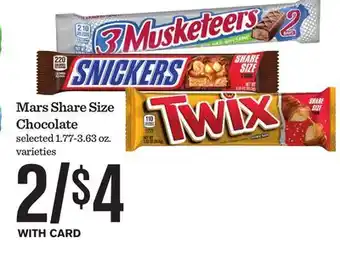 Mariano's Mars Share Size Chocolate offer