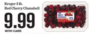 Mariano's Kroger 3 lb. Red Cherry Clamshell offer
