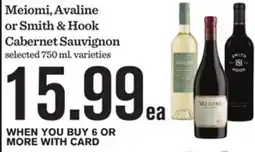 Mariano's Meiomi, Avaline or Smith & Hook Cabernet Sauvignon offer