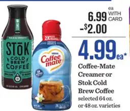 Mariano's Coffee-Mate Creamer or Stok Cold Brew Coffee offer