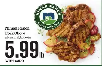 Mariano's Niman Ranch Pork Chops offer